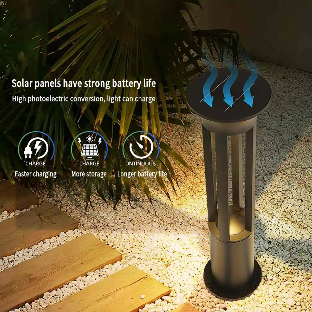 Cylindrical Lawn Outdoor Floor Lamp | Desfino