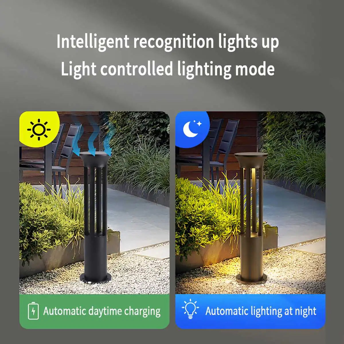 Cylindrical Lawn Outdoor Floor Lamp | Desfino