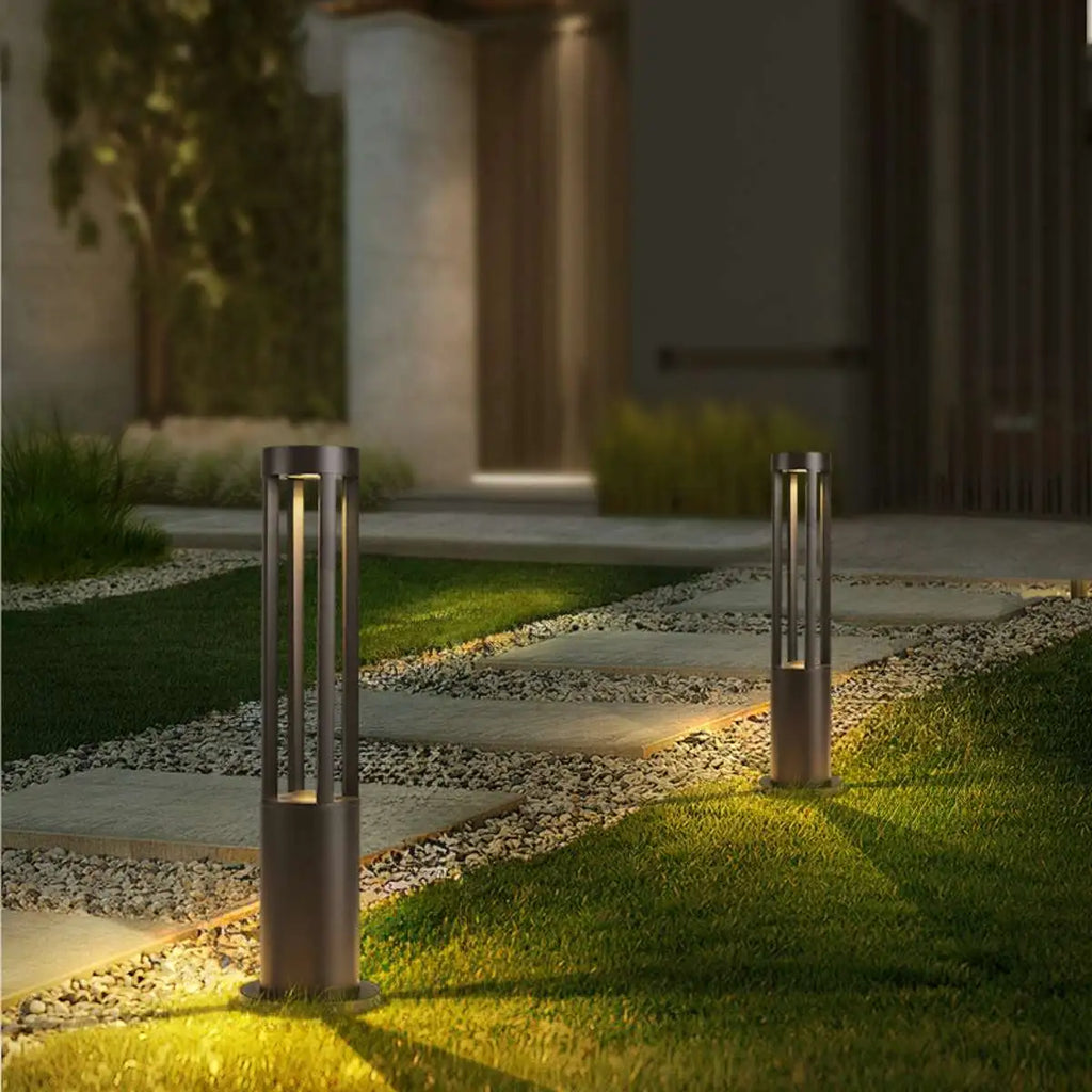 Cylindrical Lawn Outdoor Floor Lamp | Desfino