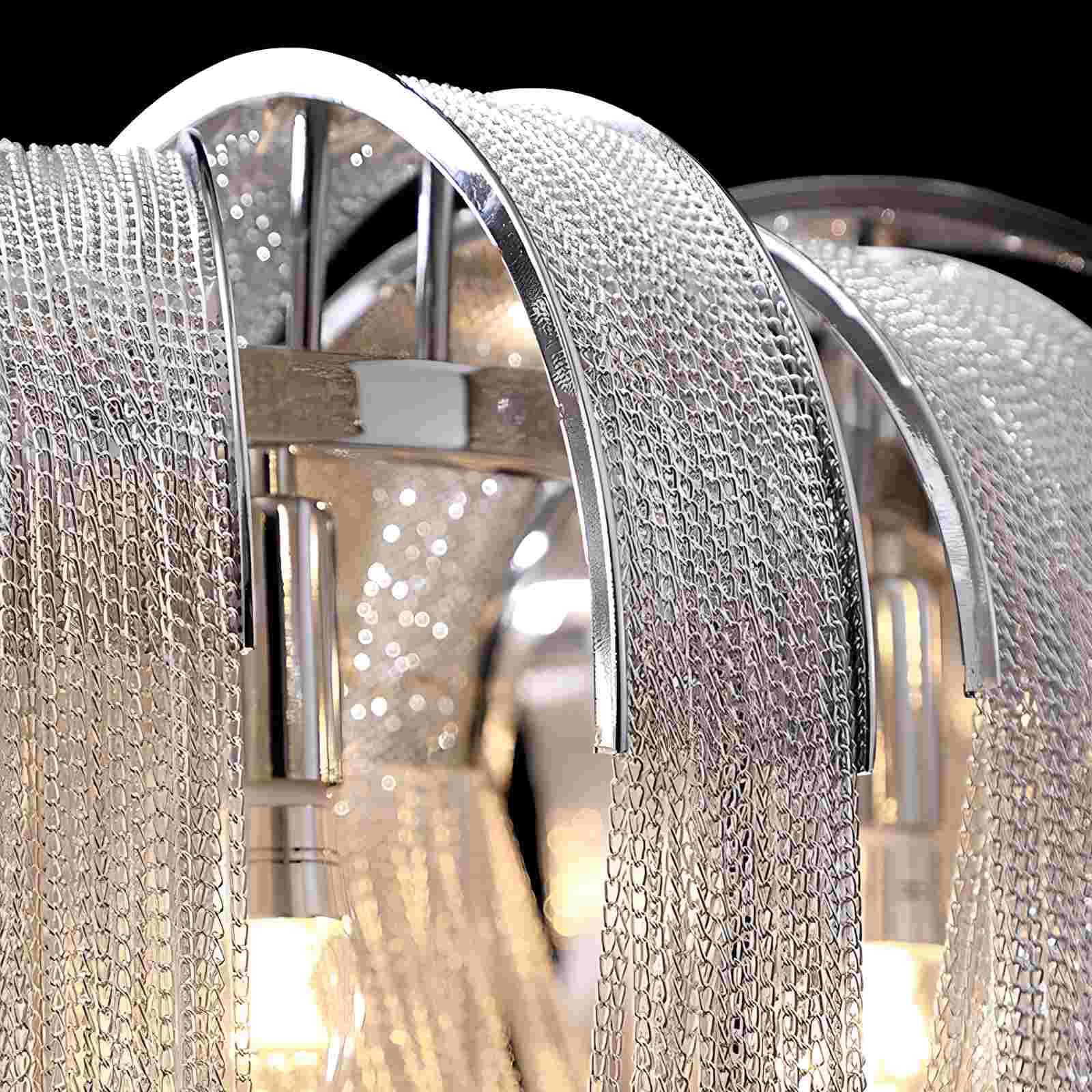 Aluminum Tassel Chandelier for Living Room | Desfino