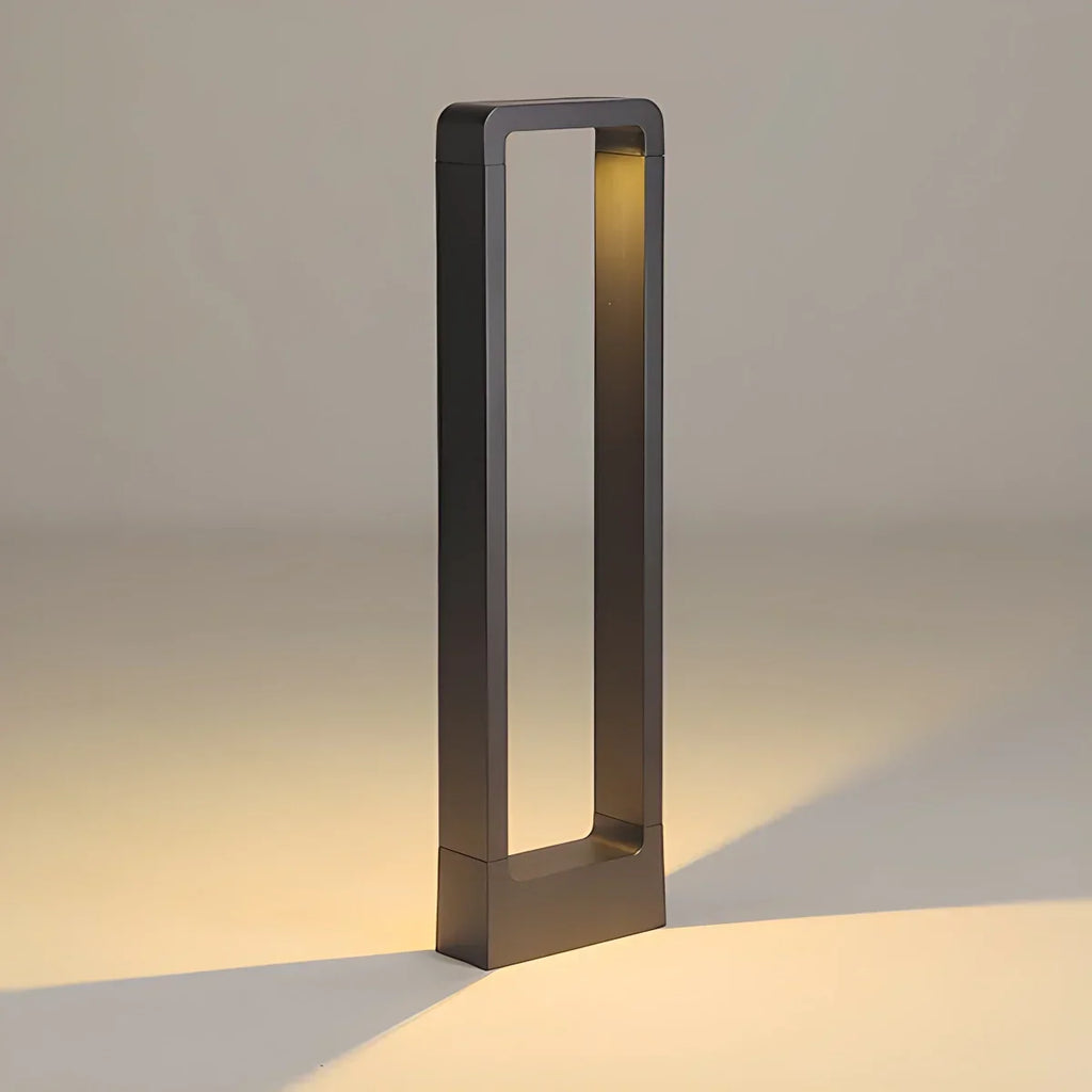 Rechteckige Solar-Stehlampe für den Außenbereich | Desfino