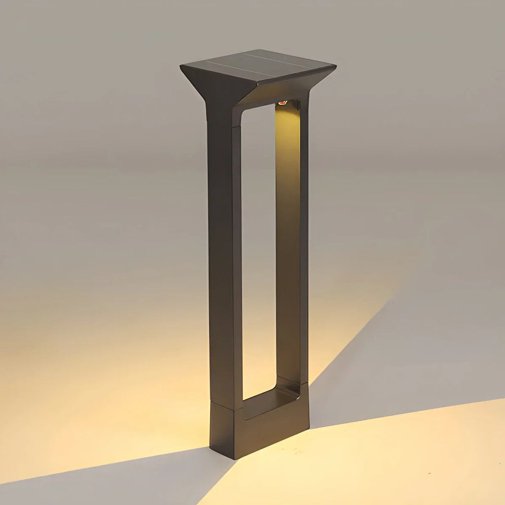 Rechteckige Solar-Stehlampe für den Außenbereich | Desfino