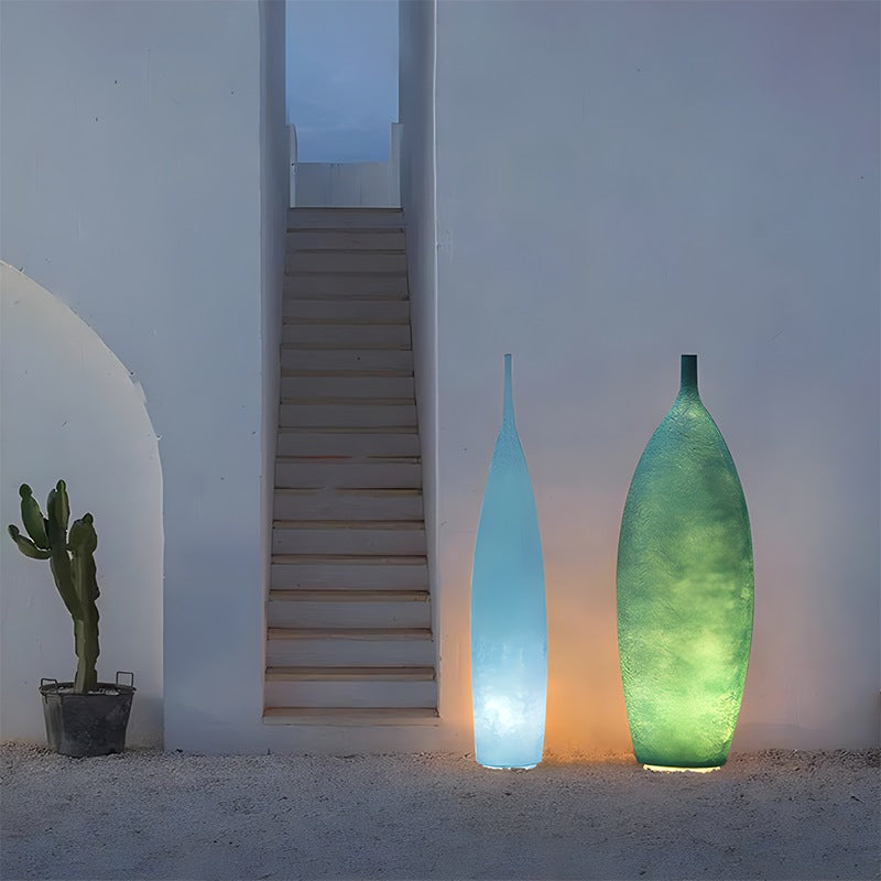Bunte Vasen-Stehlampe für den Außenbereich | Desfino
