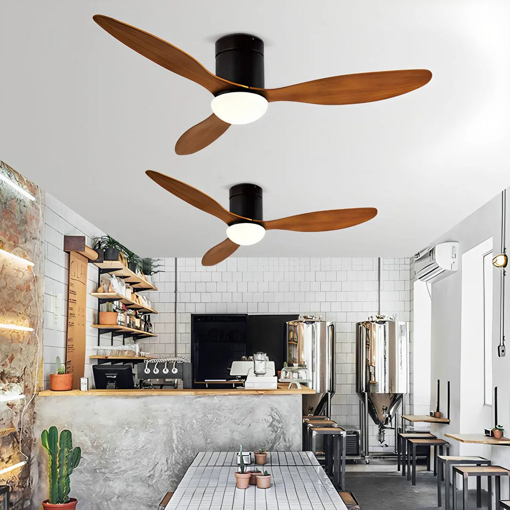 Moderner Deckenventilator mit 3 Flügeln und Licht | Desfino