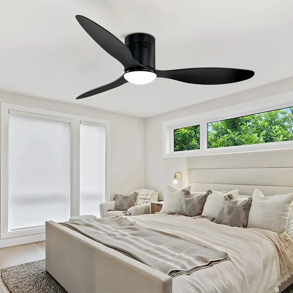 Moderner Deckenventilator mit 3 Flügeln und Licht | Desfino
