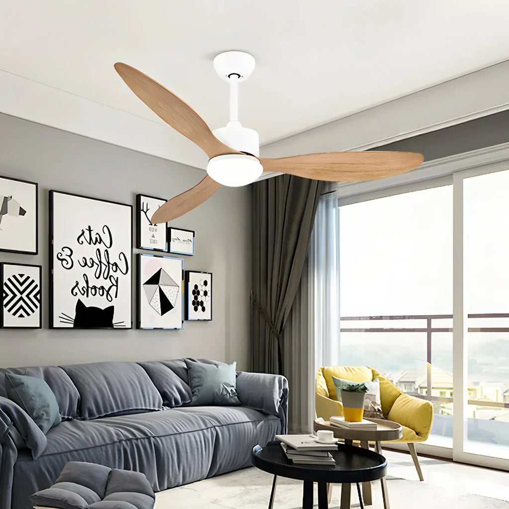 Moderner Deckenventilator mit 3 Flügeln und Licht | Desfino