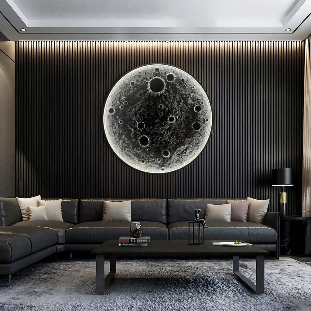 3D Relief Moon Decorative Wall Lamp | Desfino