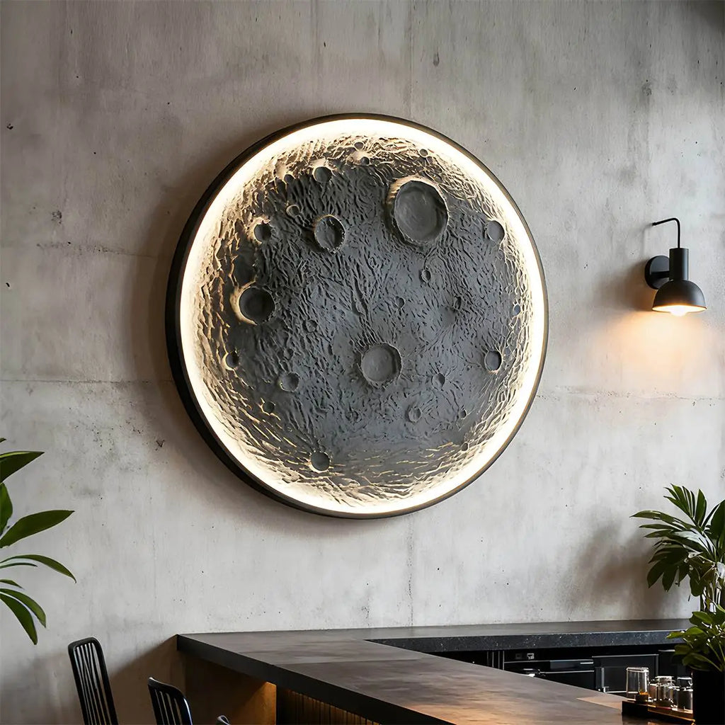3D Relief Moon Decorative Wall Lamp | Desfino