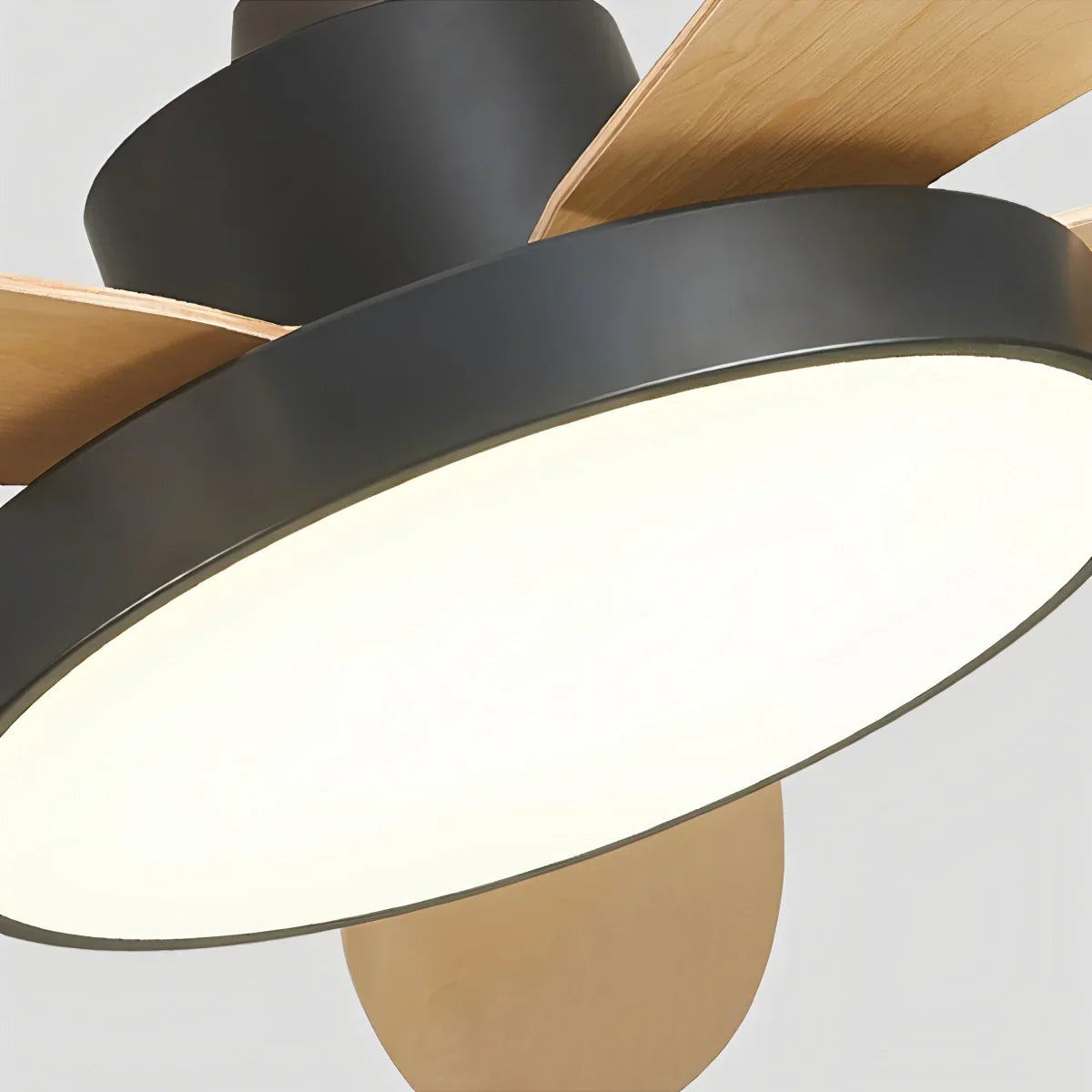 Moderner Deckenventilator mit 5 Flügeln und Lampe fürs Wohnzimmer | Desfino