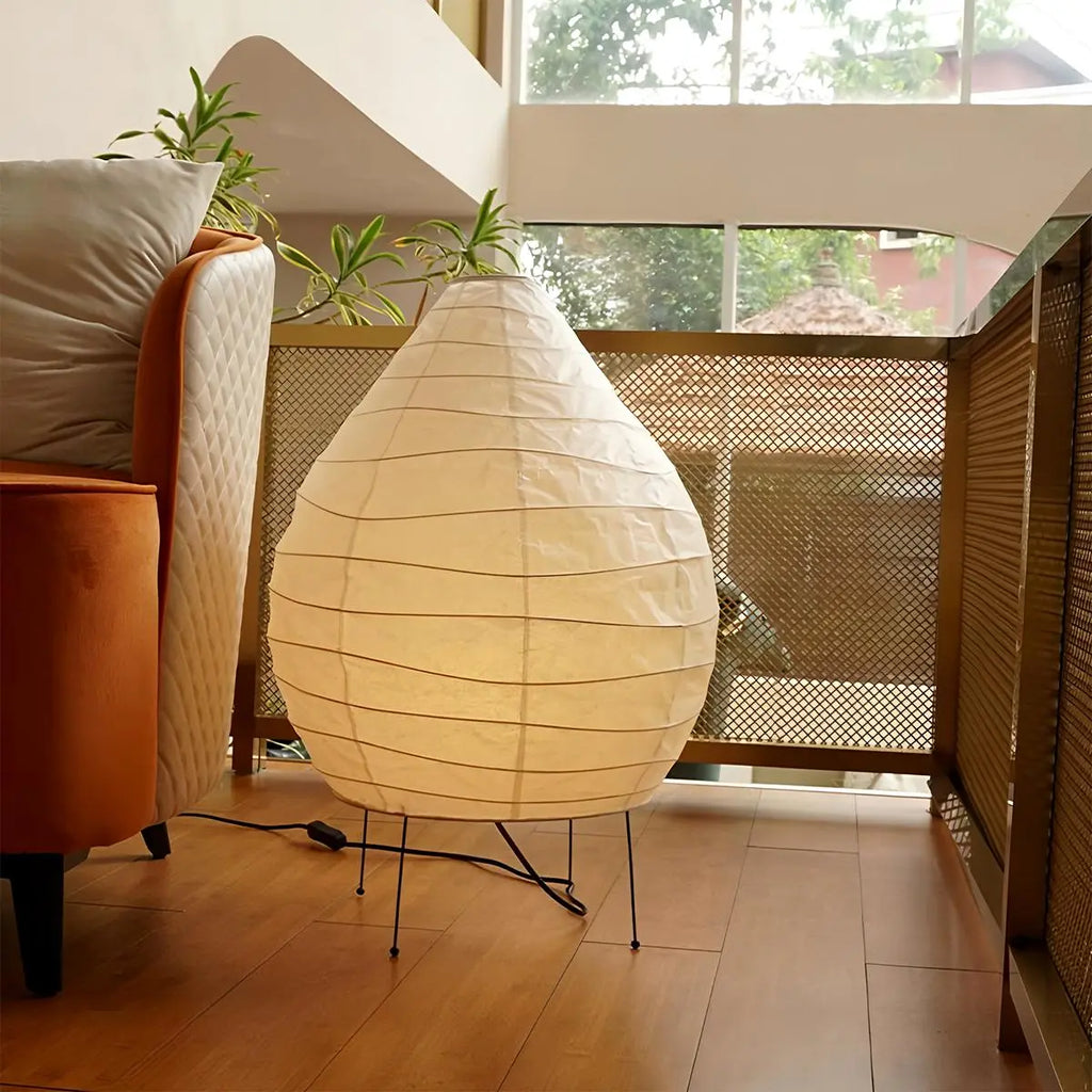Akari 22N Rice Paper Table Lamp for Bedroom | Desfino