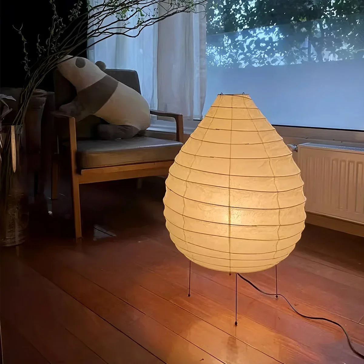 Akari 22N Rice Paper Table Lamp for Bedroom | Desfino