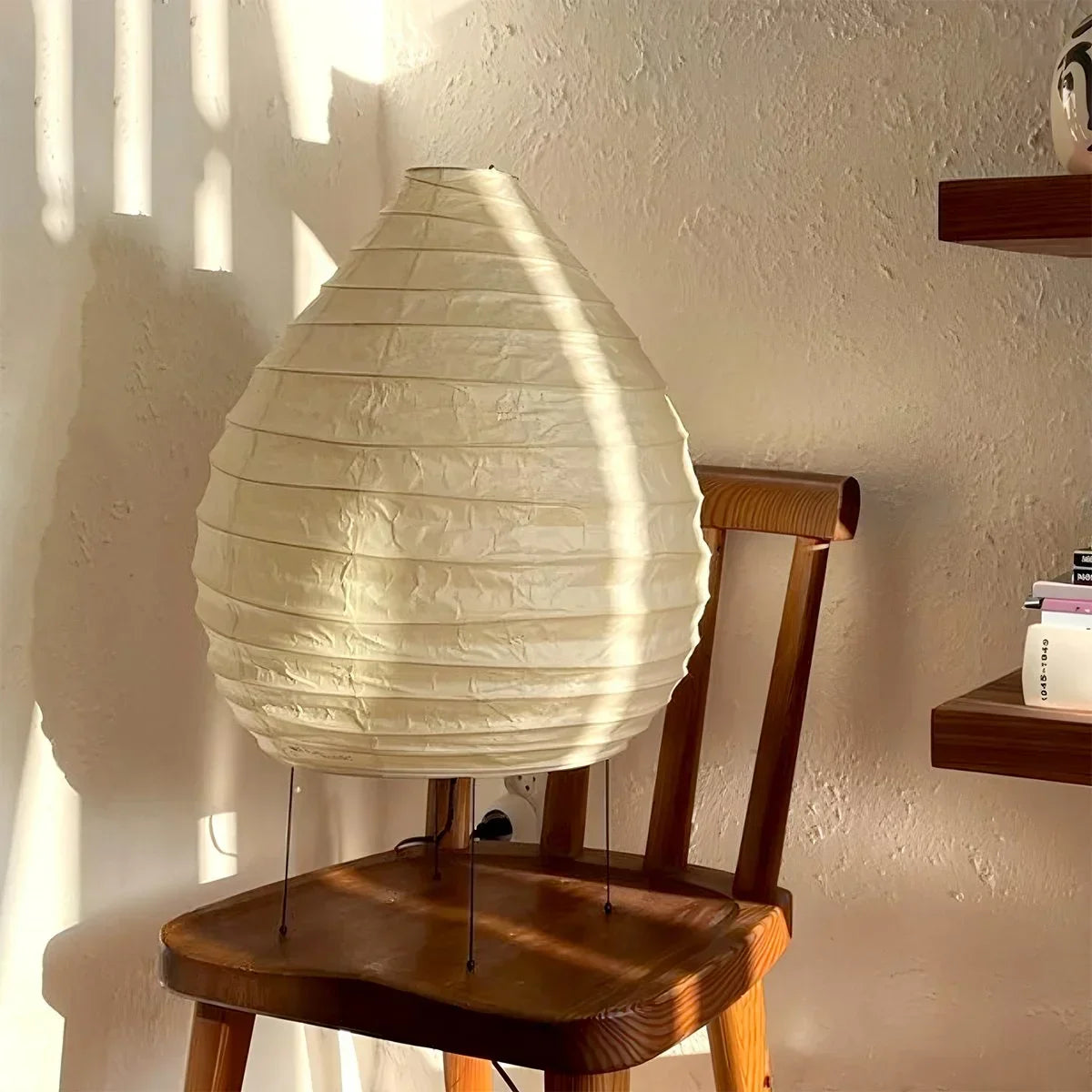 Akari 22N Rice Paper Table Lamp for Bedroom | Desfino