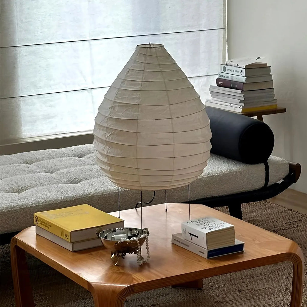 Akari 22N Rice Paper Table Lamp for Bedroom | Desfino
