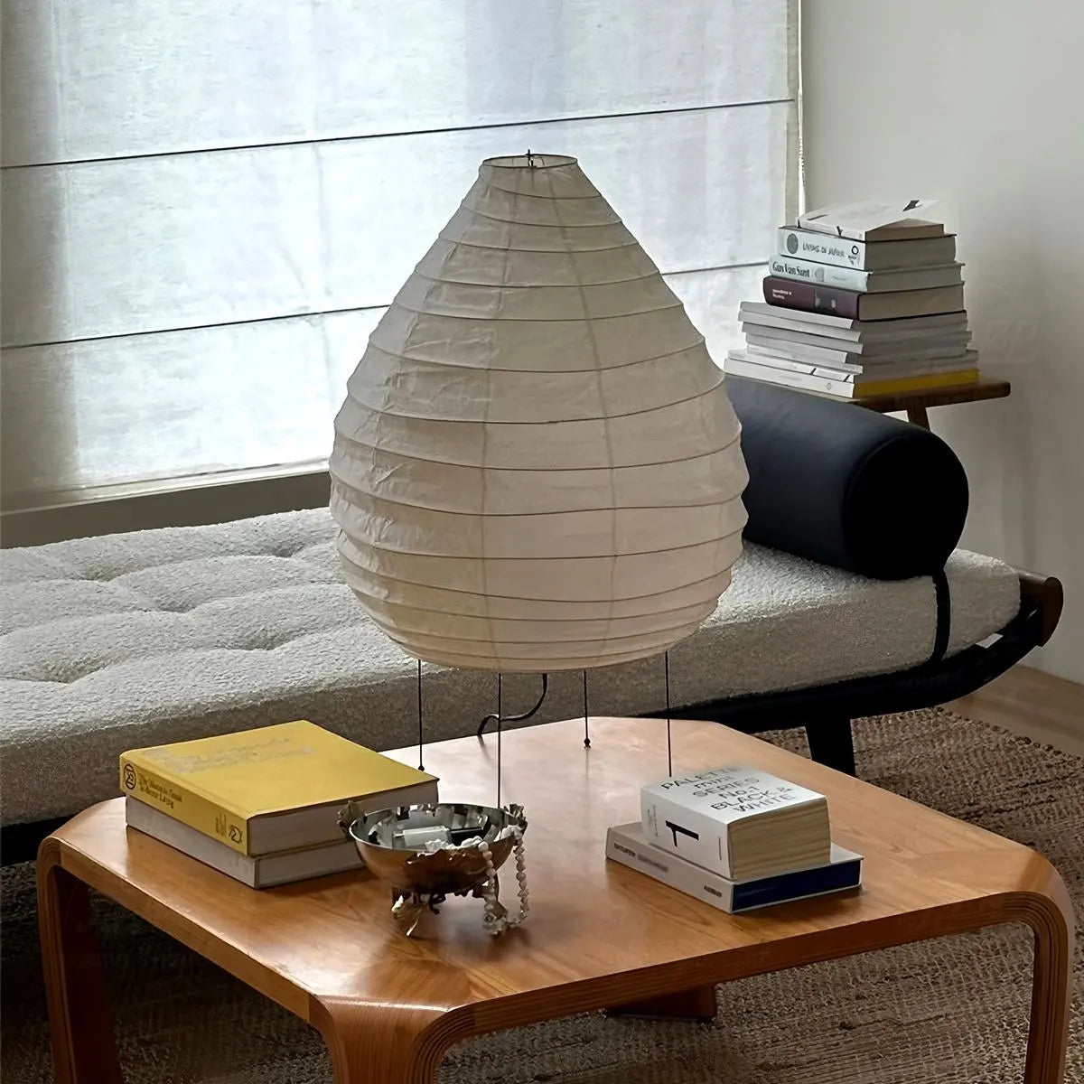 Akari 22N Rice Paper Table Lamp for Bedroom | Desfino