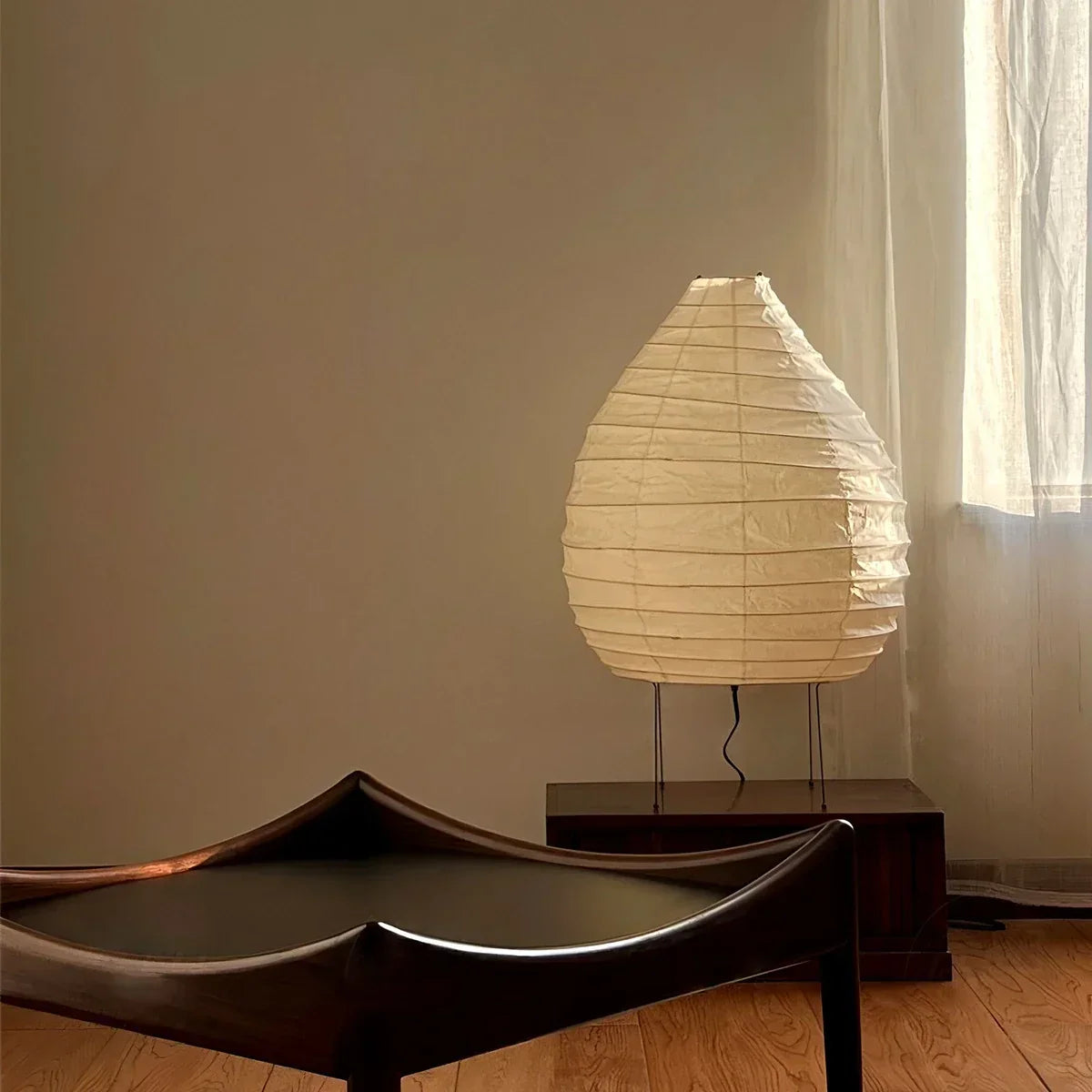 Akari 22N Rice Paper Table Lamp for Bedroom | Desfino