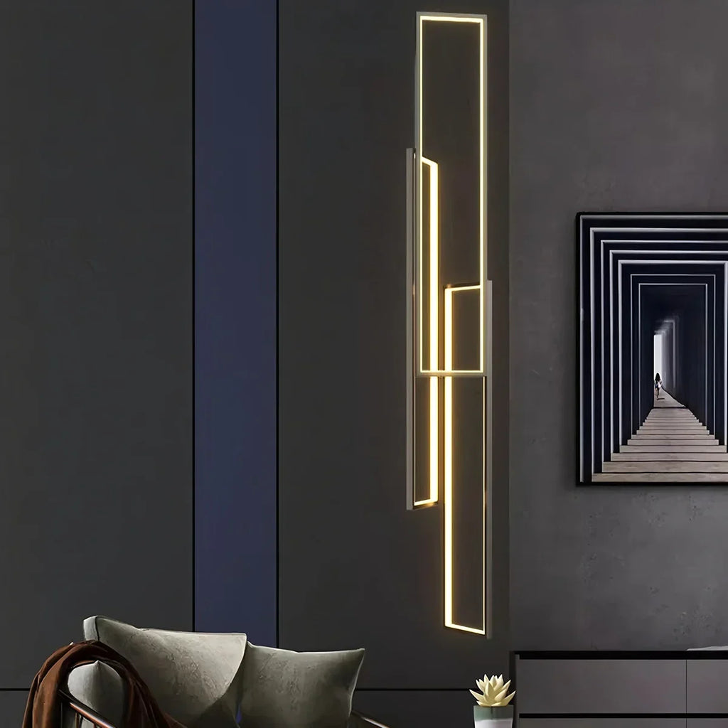 Aldarj Rectangular LED Staircase Chandelier | Desfino