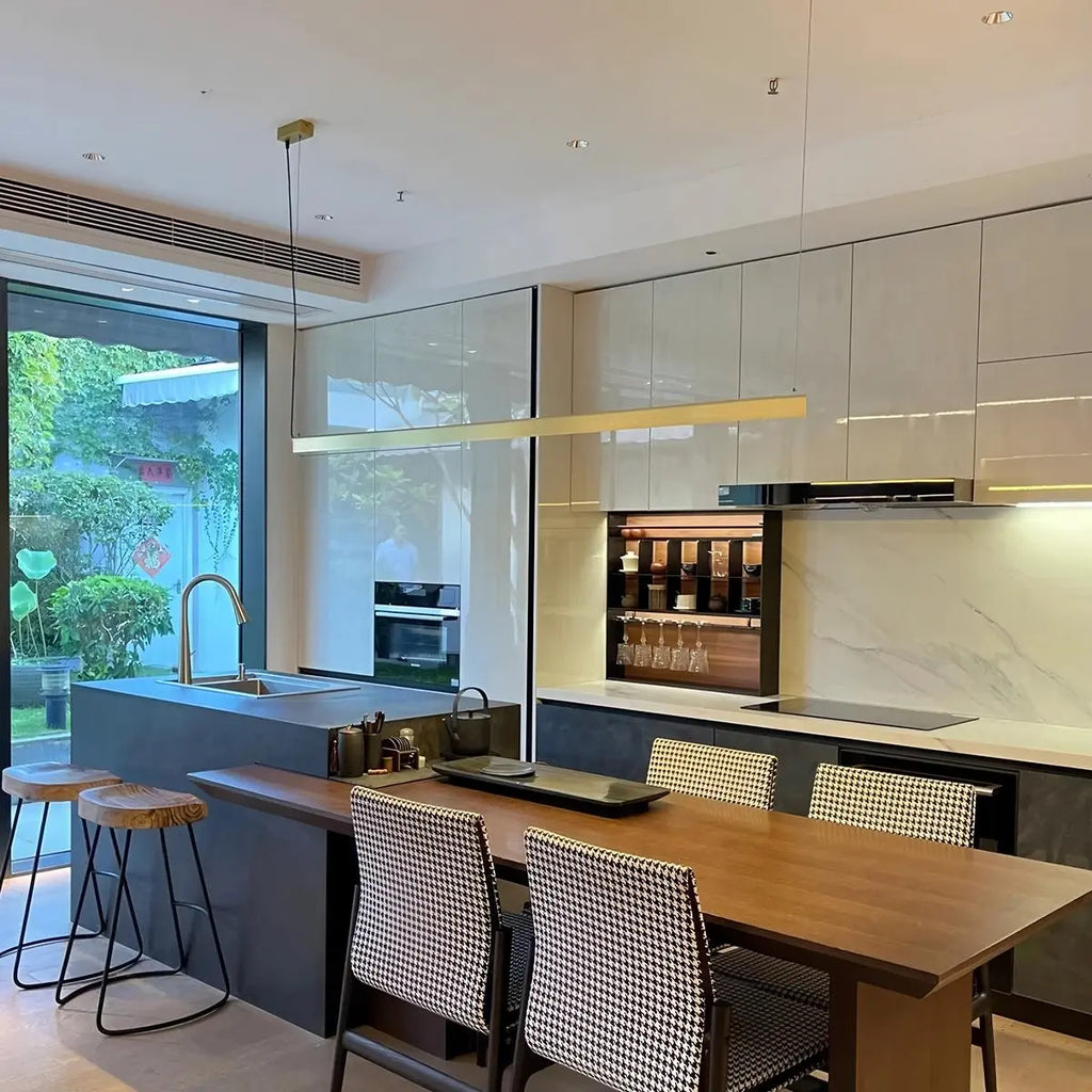 All Copper Minimalist Chandelier for Dining & Living Rooms | Desfino