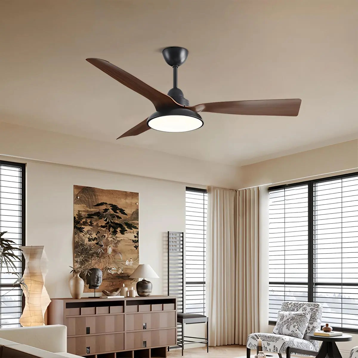 American Retro Ceiling Fan With Light | Desfino