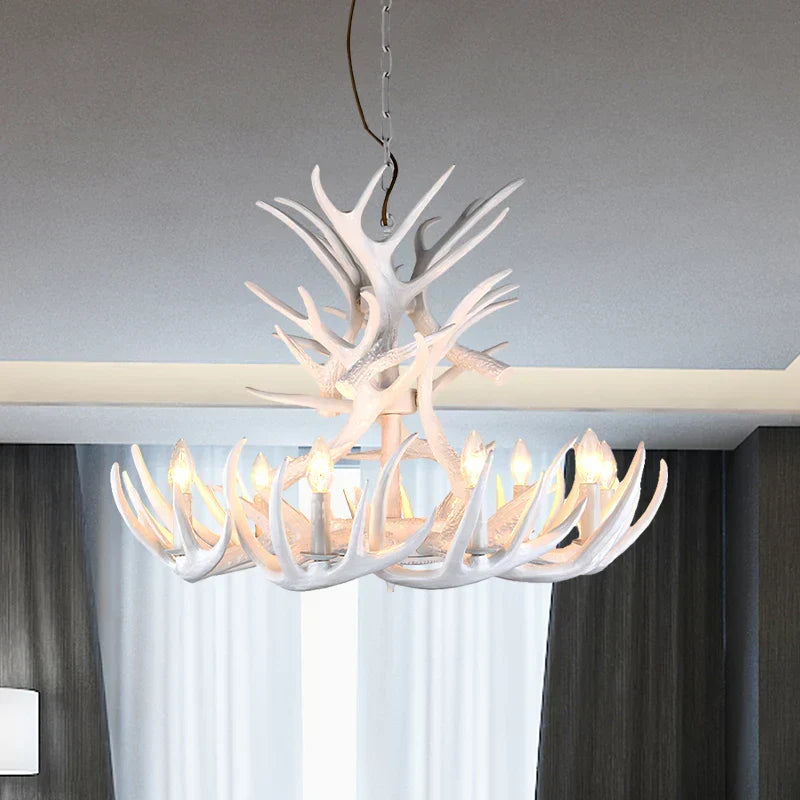 Antler Shape Resin Chandelier for Living Room | Desfino