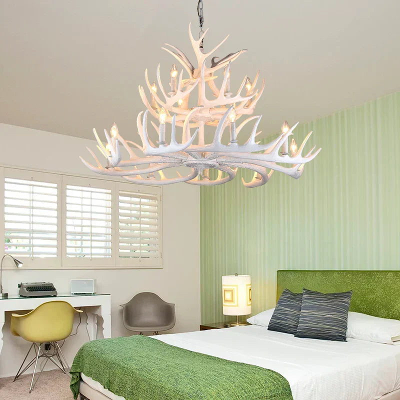 Antler Shape Resin Chandelier for Living Room | Desfino