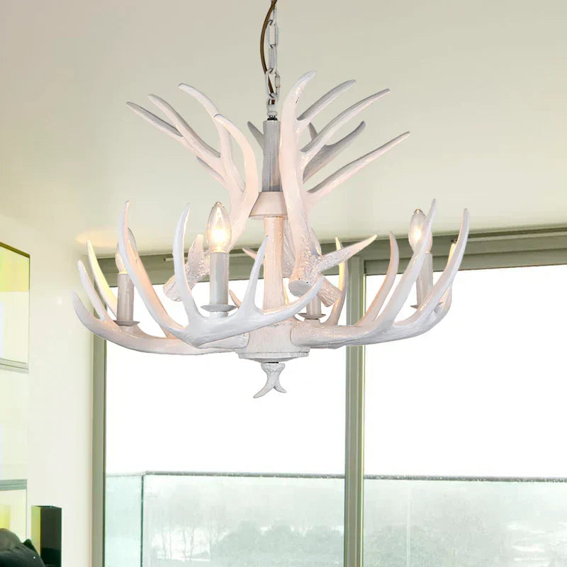 Antler Shape Resin Chandelier for Living Room | Desfino