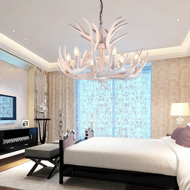 Antler Shape Resin Chandelier for Living Room | Desfino