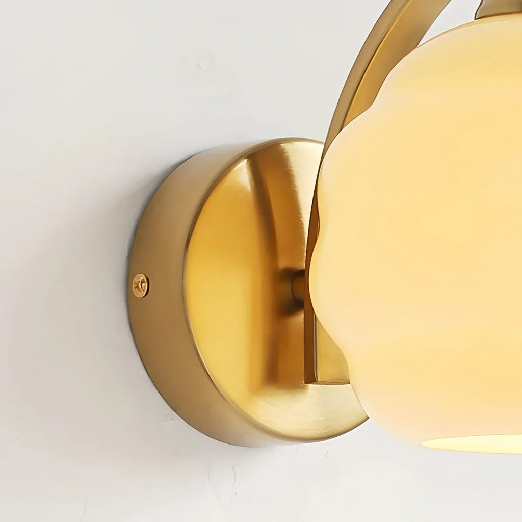 Vintage-Glaswandleuchte im Art-déco-Stil | Desfino