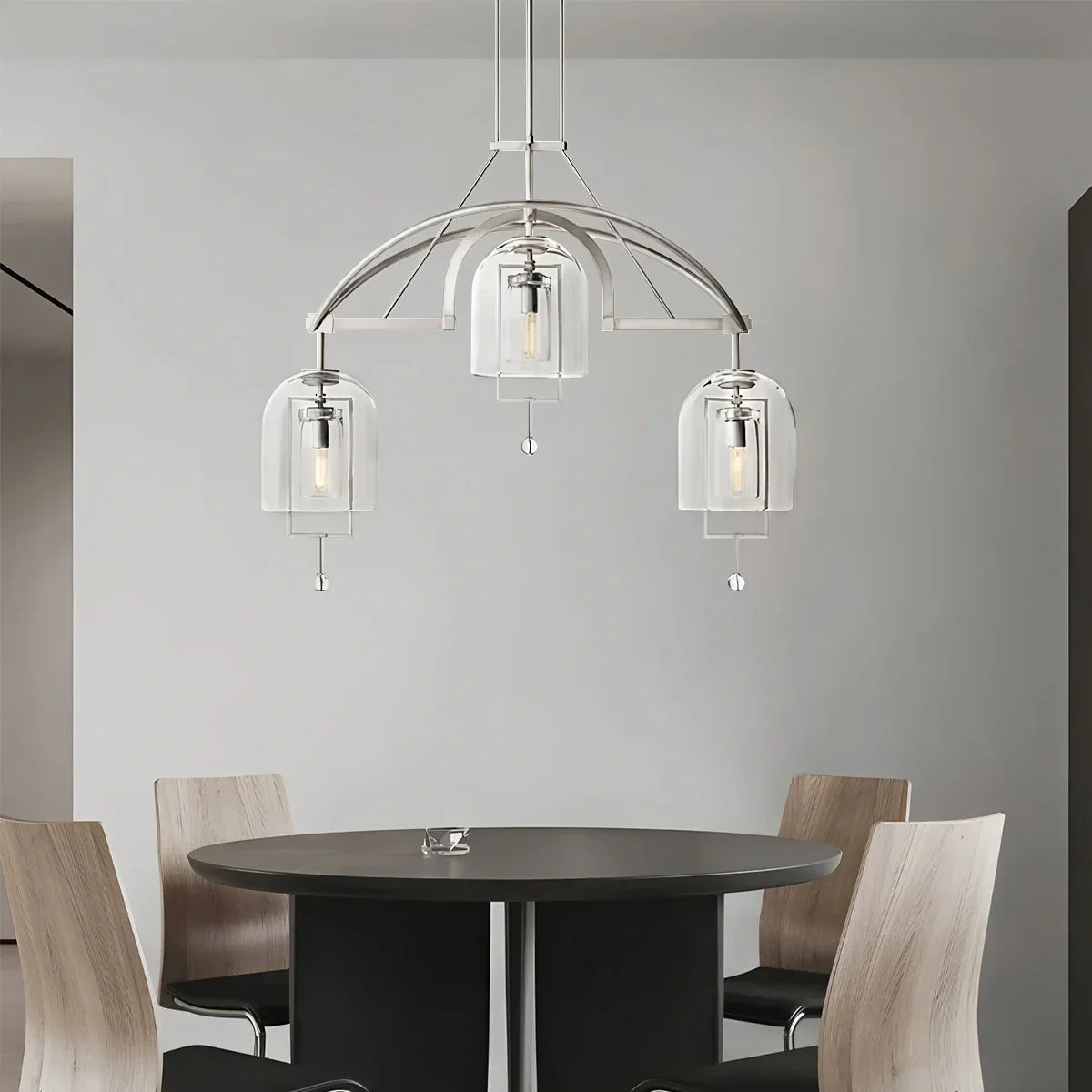 Bell Glass Chandelier for Living Room | Desfino