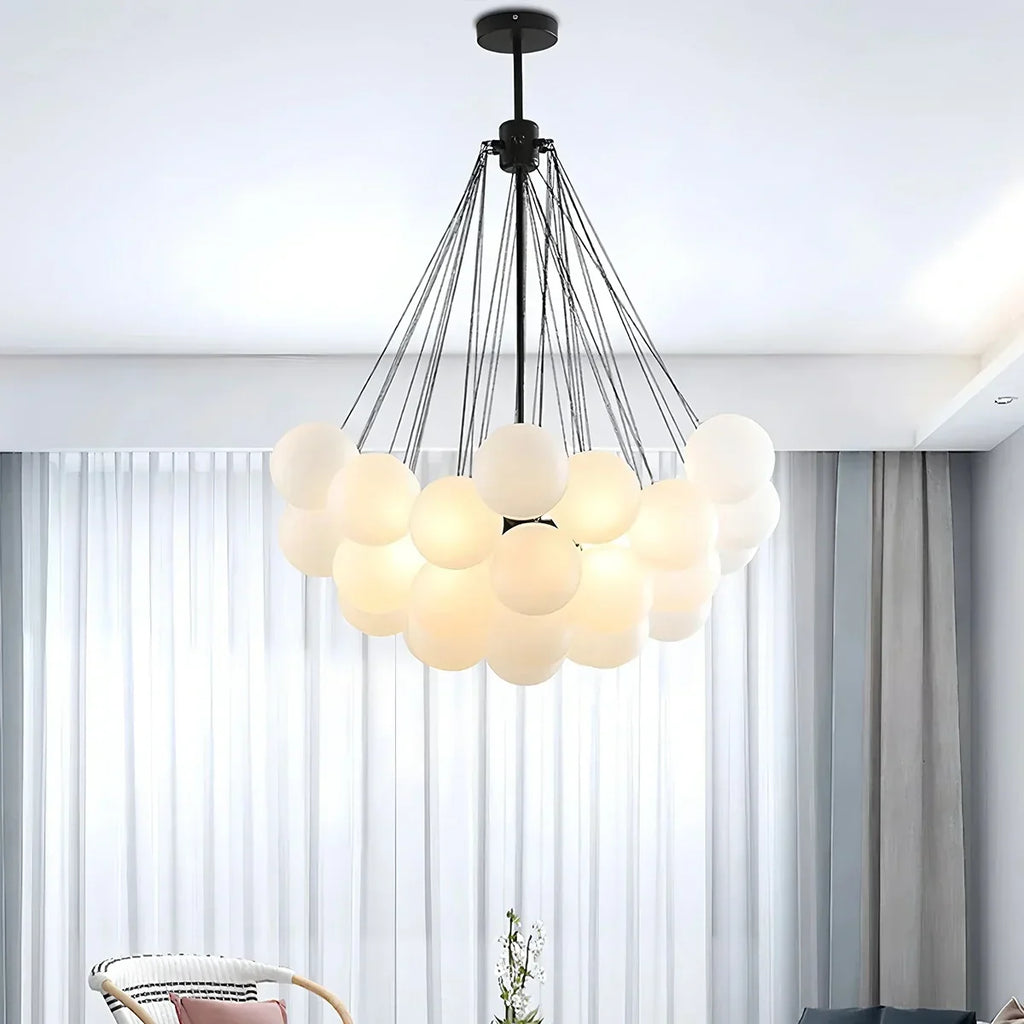 Moderner Kronleuchter aus Bubble-Glas für das Wohnzimmer | Desfino