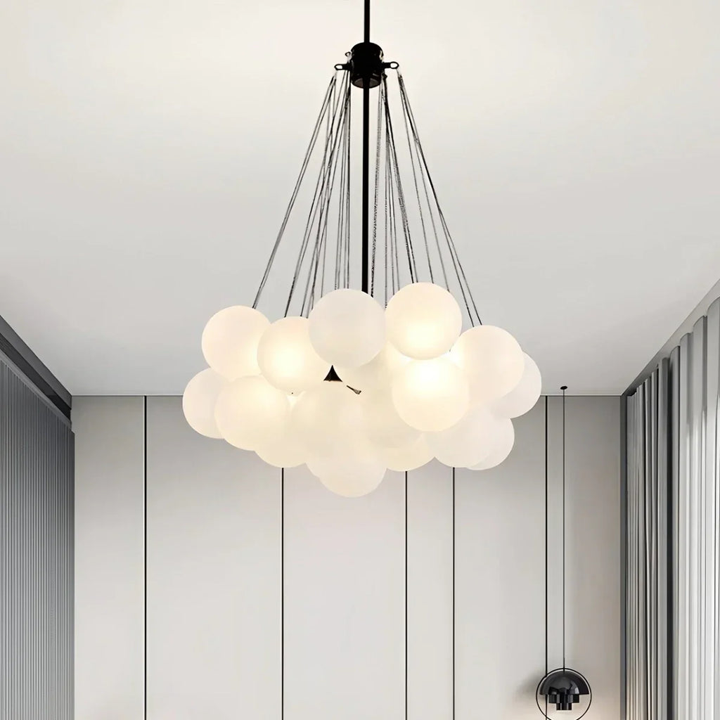 Moderner Kronleuchter aus Bubble-Glas für das Wohnzimmer | Desfino