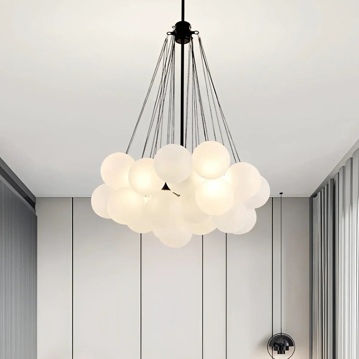 Moderner Kronleuchter aus Bubble-Glas für das Wohnzimmer | Desfino