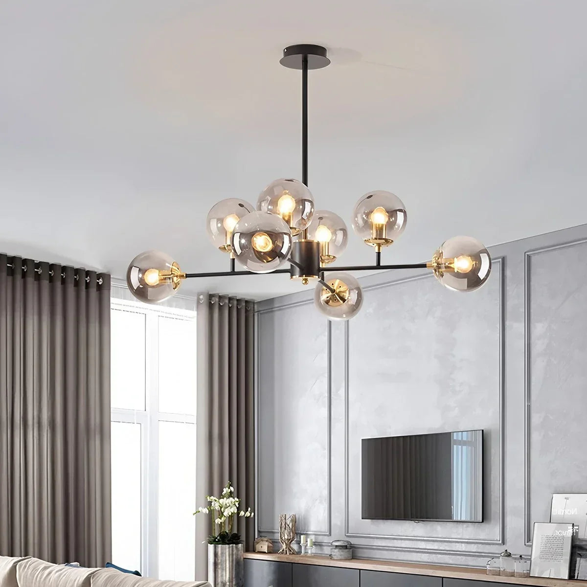 Camilla Glass Chandelier for Living Room | Desfino