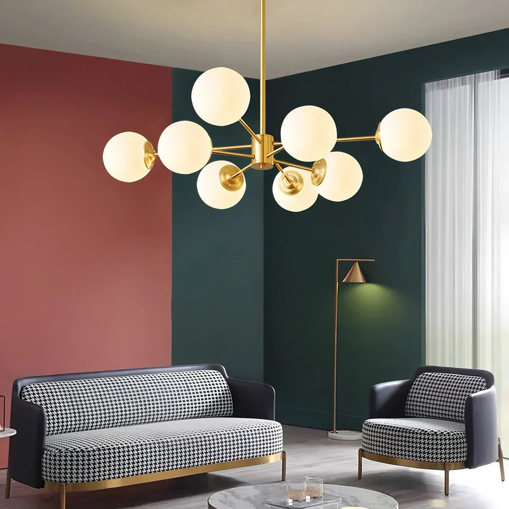 Camilla Glass Chandelier for Living Room | Desfino