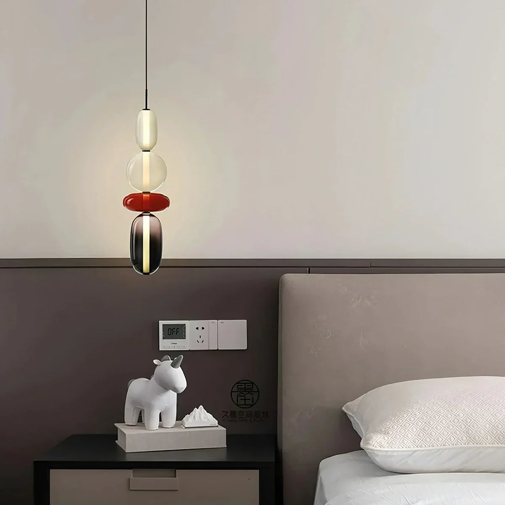 Hängeleuchte aus Bonbonglas für das Schlafzimmer | Desfino