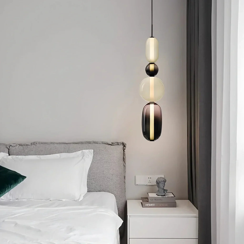 Hängeleuchte aus Bonbonglas für das Schlafzimmer | Desfino