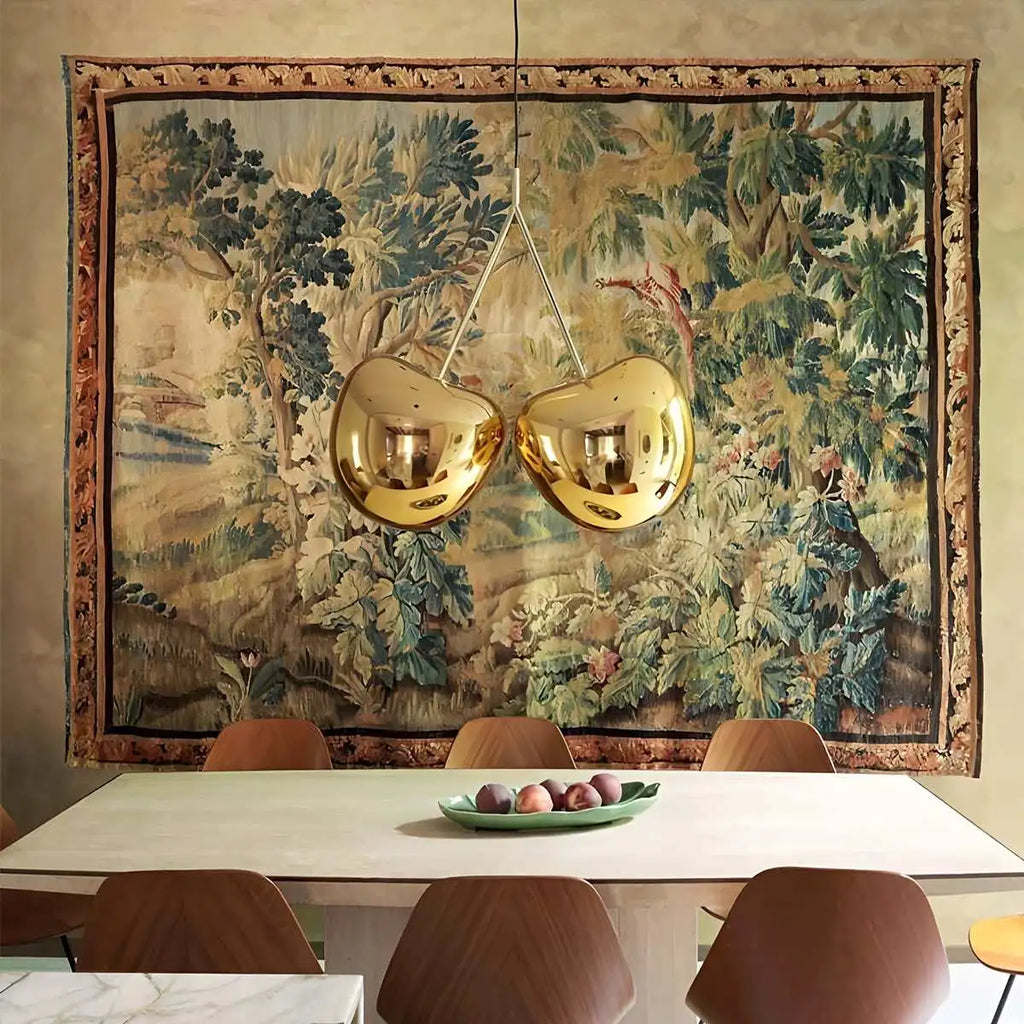 Cherry Metal Chandelier for Dining Room | Desfino
