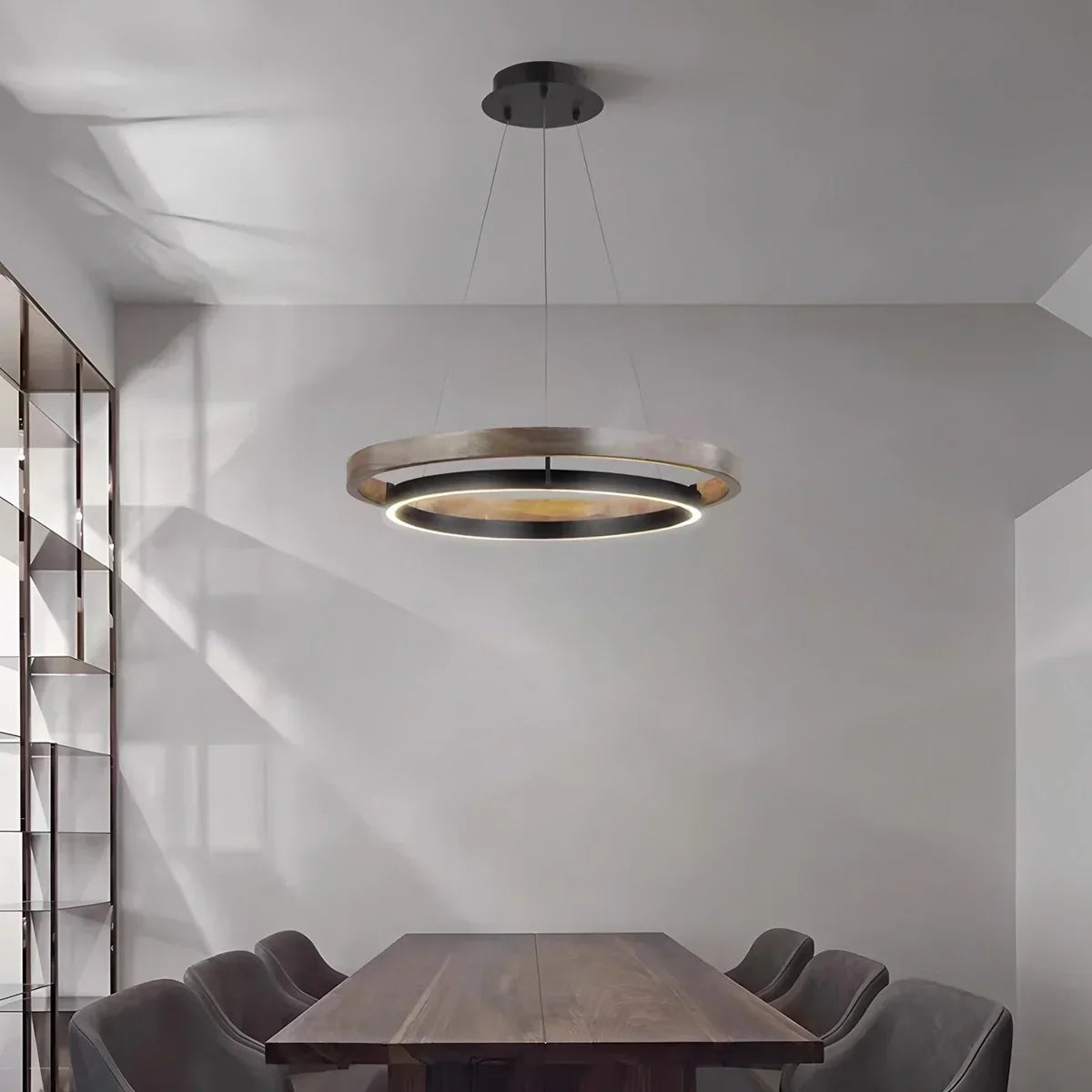 Circular LED Chandelier for Dining Room | Desfino