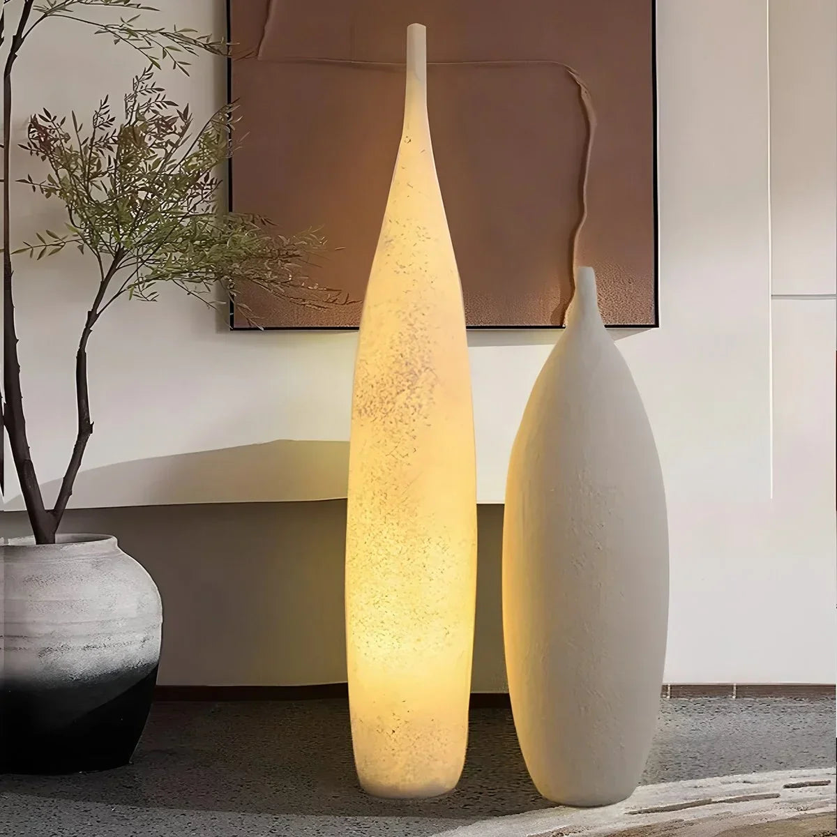 Bunte Vasen-Stehlampe für den Außenbereich | Desfino