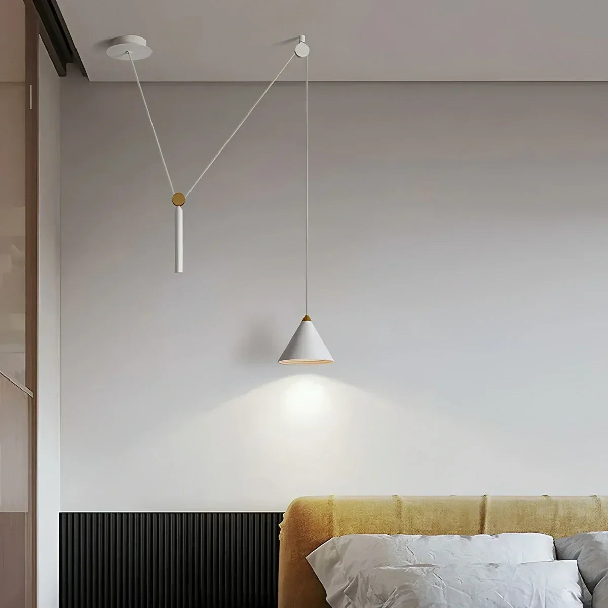 Cone Counterweight Pulley Swag Pendant Lamp | Desfino