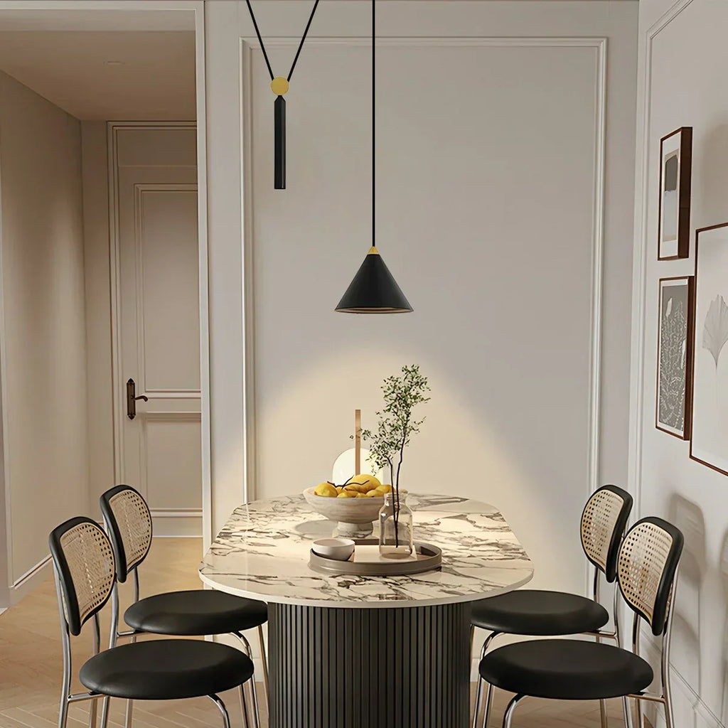Cone Counterweight Pulley Swag Pendant Lamp | Desfino