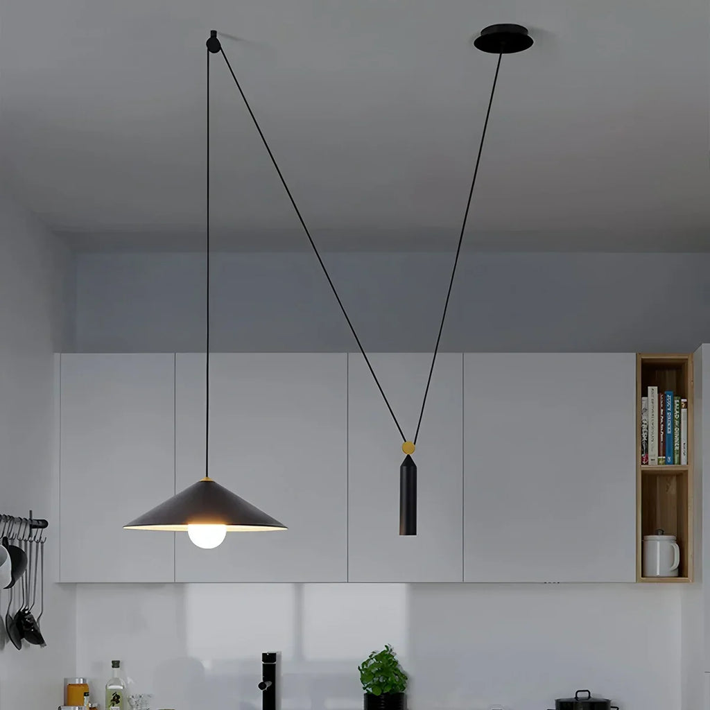 Cone Counterweight Pulley Swag Pendant Lamp | Desfino