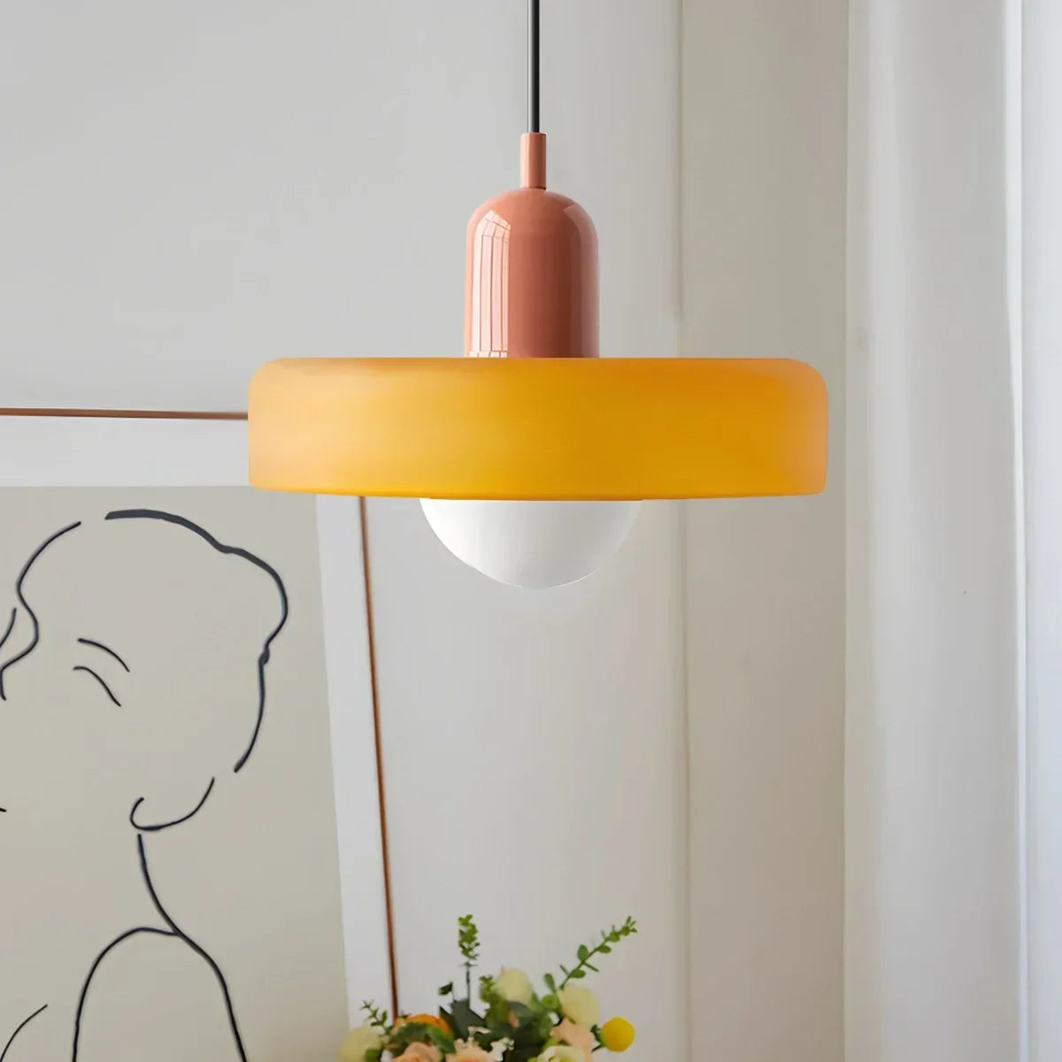 Modern Bauhaus Glass Pendant Light | Desfino