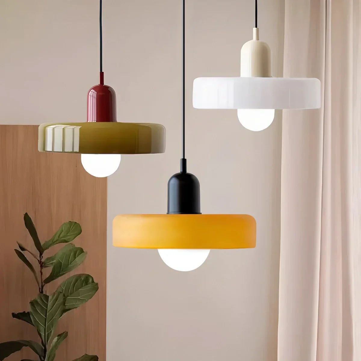 Modern Bauhaus Glass Pendant Light | Desfino