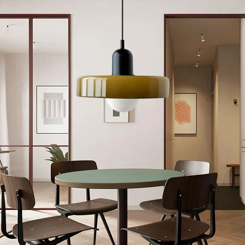 Modern Bauhaus Glass Pendant Light | Desfino