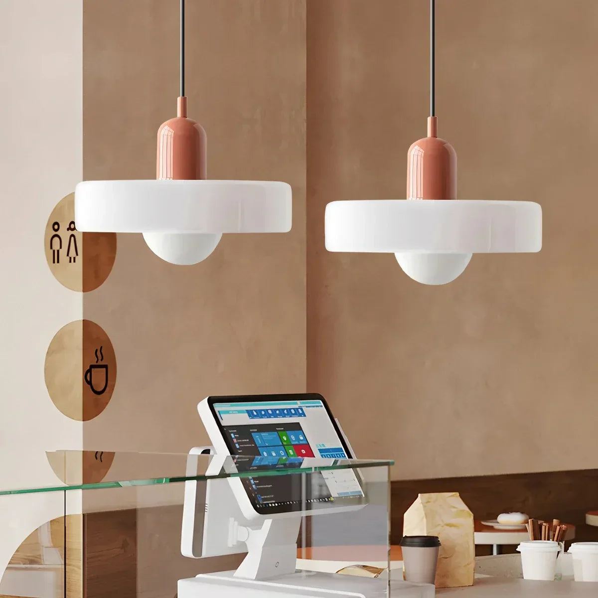 Modern Bauhaus Glass Pendant Light | Desfino