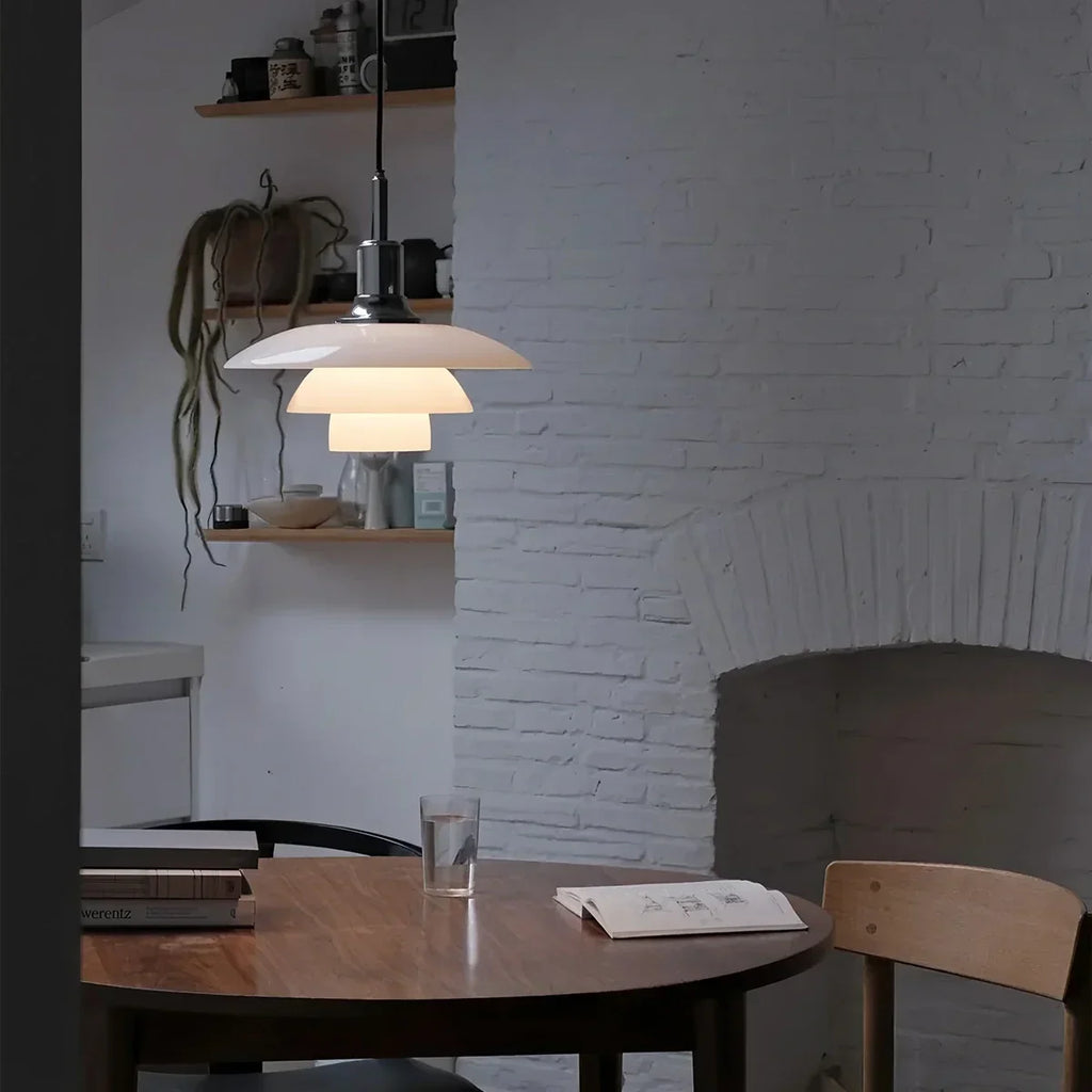 Dänische Designer-Glaspendelleuchte für die Küche | Desfino