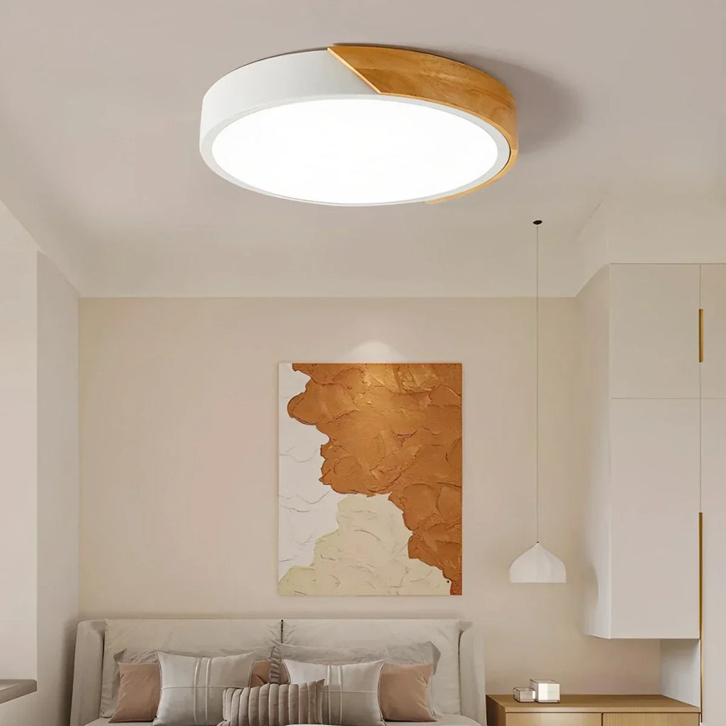 Minimalist Wood Ceiling Light for Bedroom | Desfino