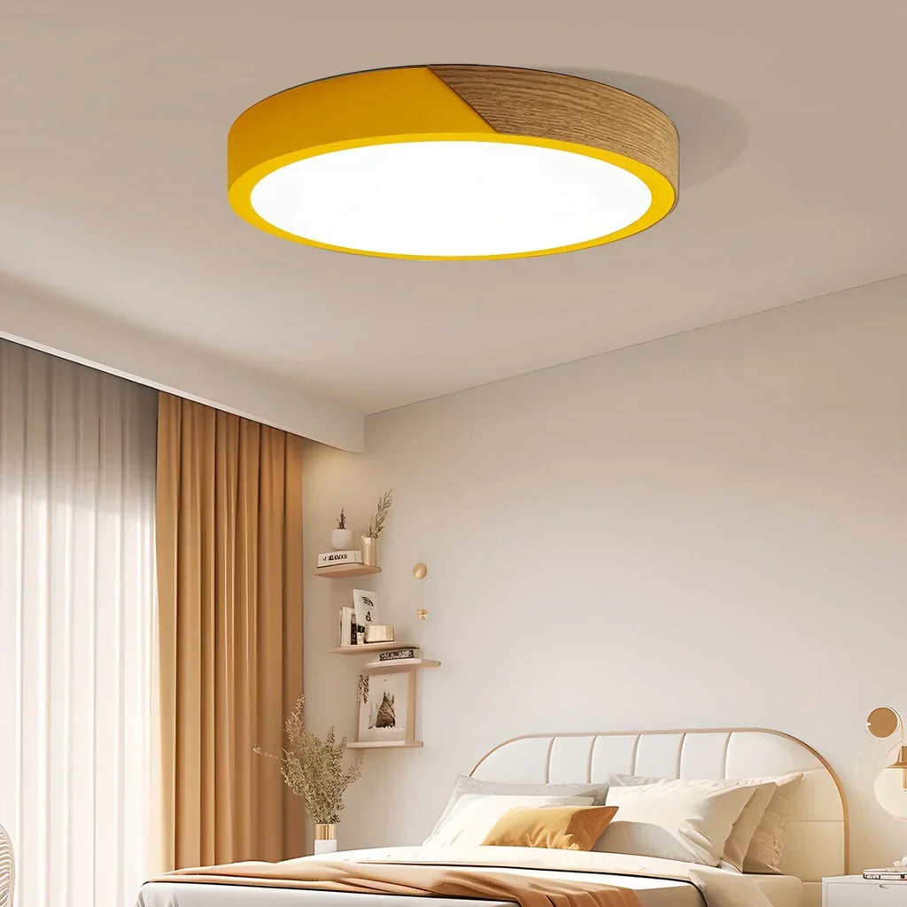Minimalist Wood Ceiling Light for Bedroom | Desfino