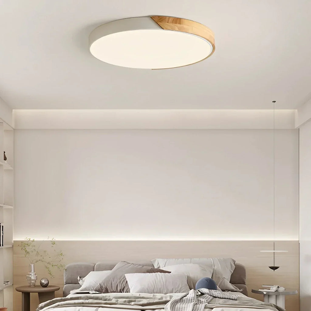 Minimalist Wood Ceiling Light for Bedroom | Desfino
