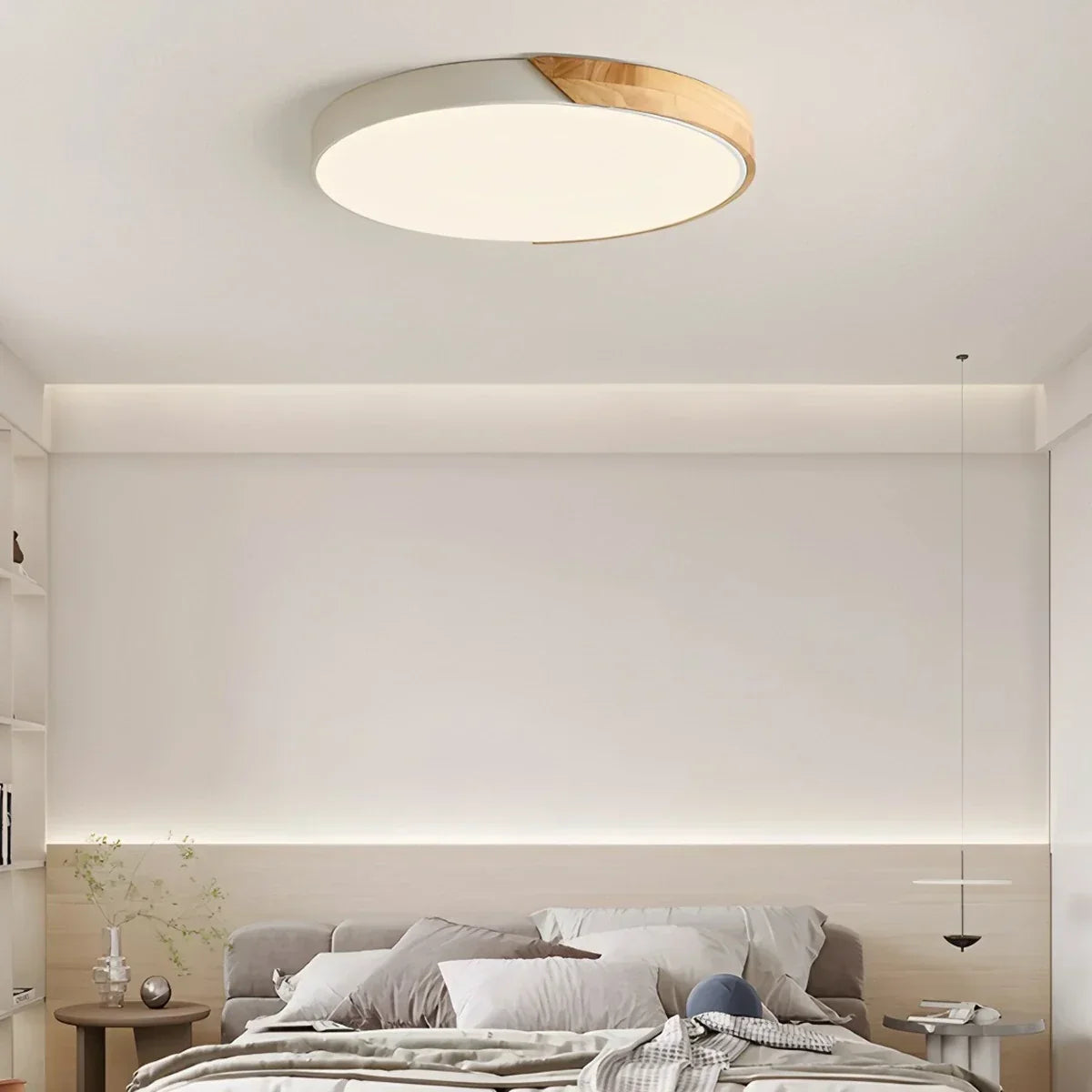 Minimalist Wood Ceiling Light for Bedroom | Desfino
